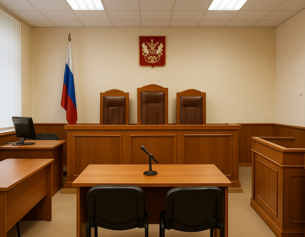 пустой зал судебного заседания в России