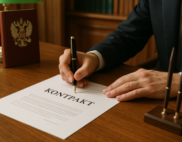 Подписание лицензионного договора в офисе